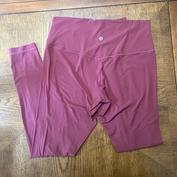lululemon athletica Pants - lululemon athletica Align  Leggings 28” - Red Merlot - 10